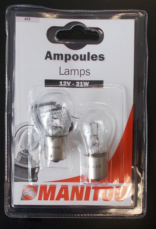 MANITOU Einfadenlampe (2er Set) 12V - 21W