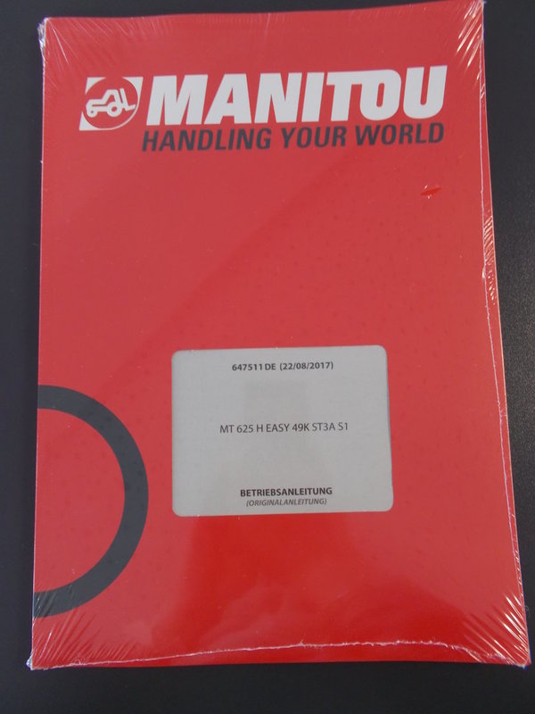 Bedienungsanleitung für MANITOU - Teleskopstapler MT625H und MLT625
